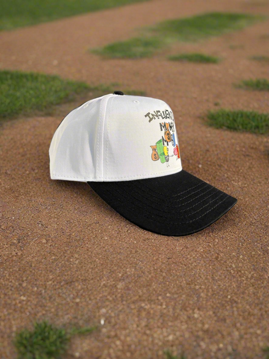 BLK/WHT BASEBALL CAP