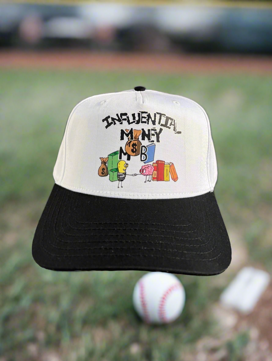 BLK/WHT BASEBALL CAP