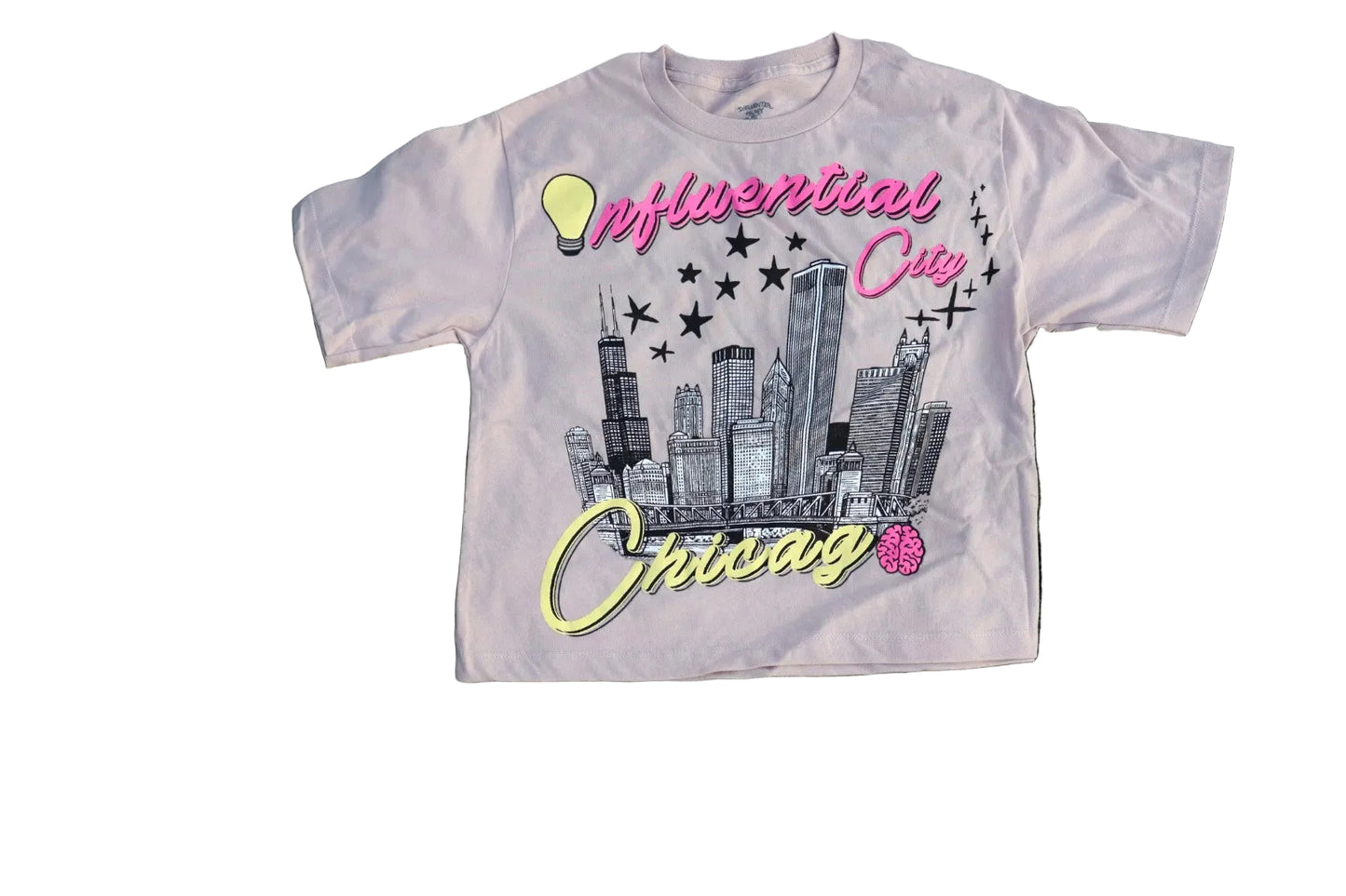 BLUSH PINK I.C JERSEY CROP TEE