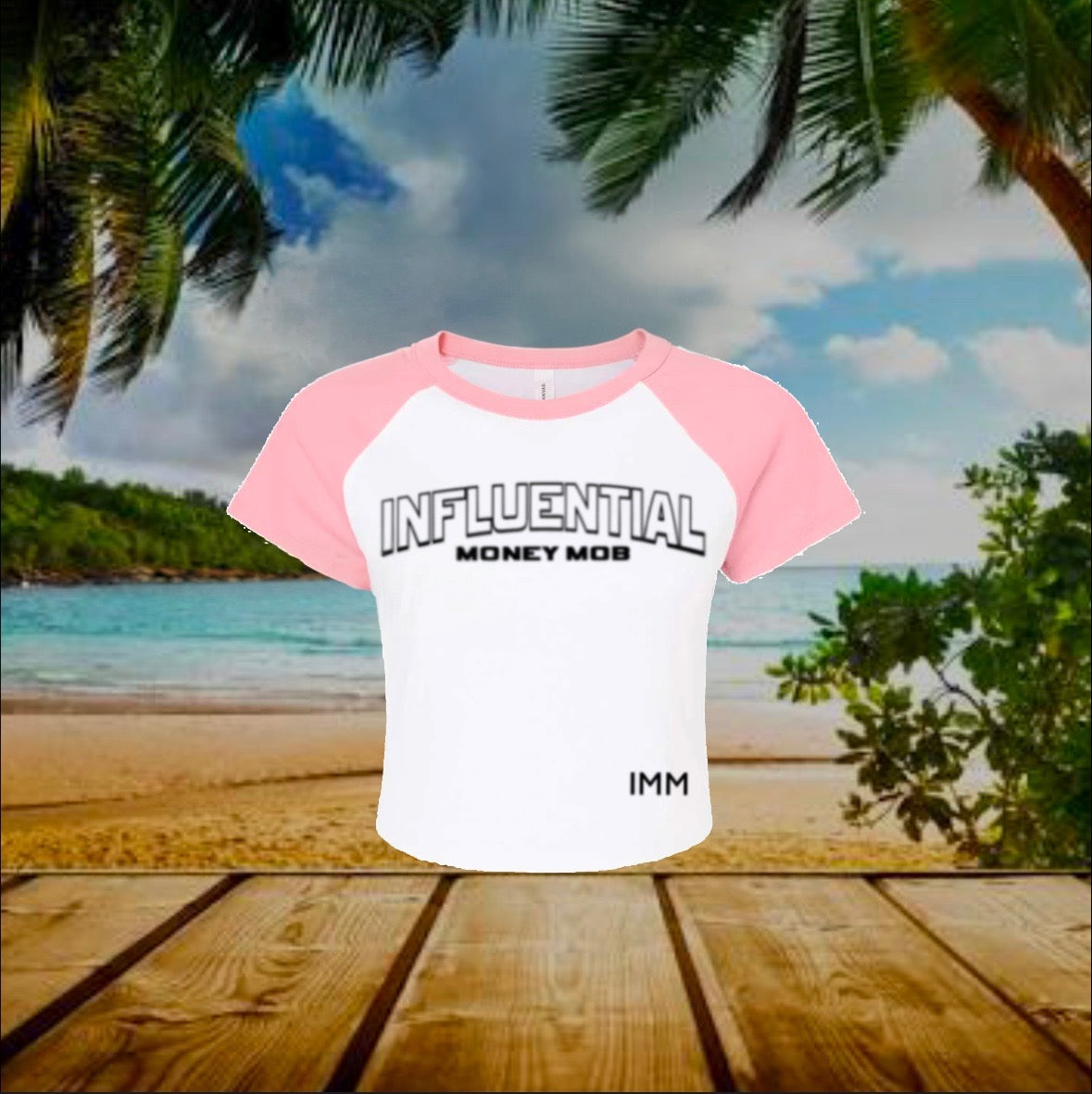 PINK COMPANY RIB TEE
