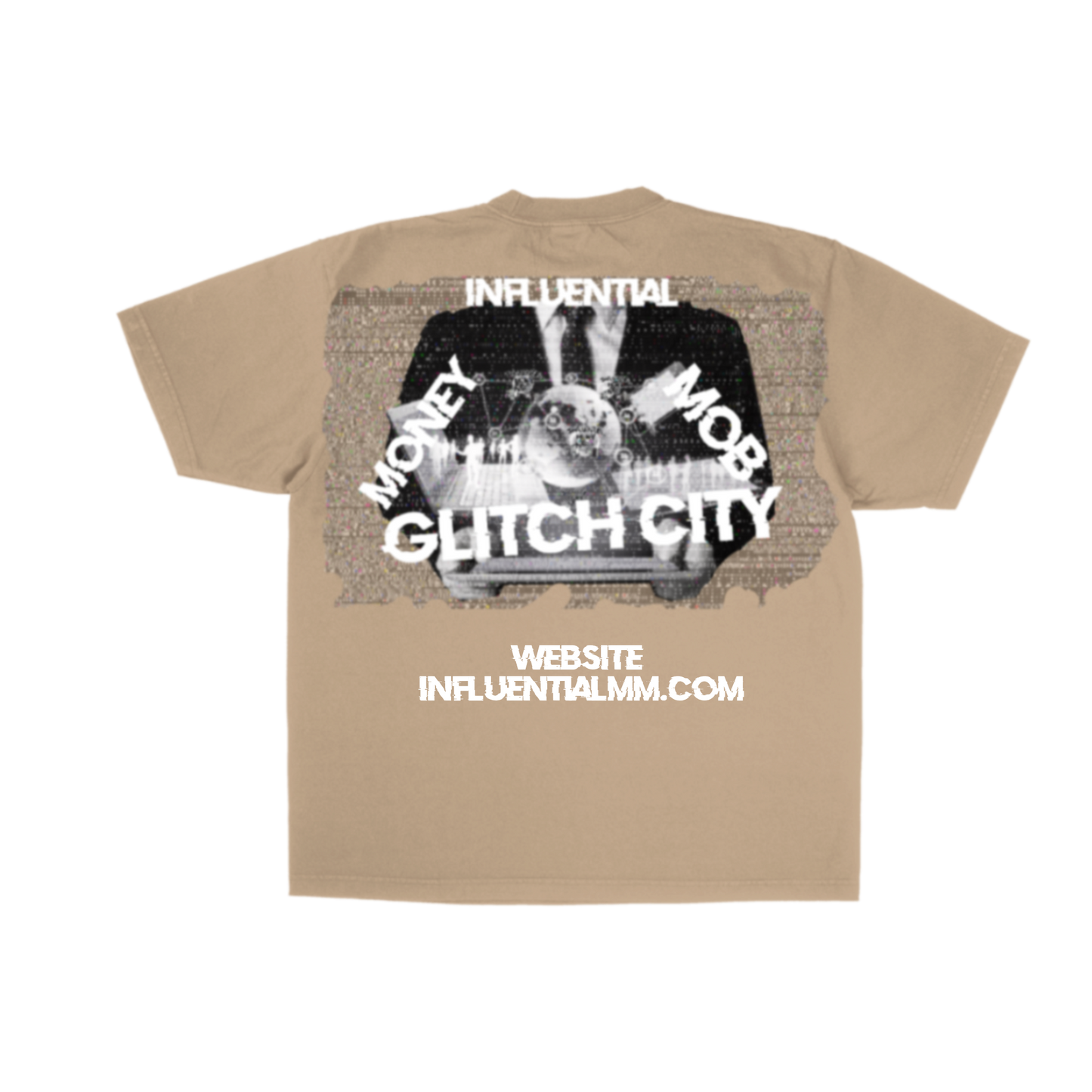 NUDE GLITCH CITY TEE